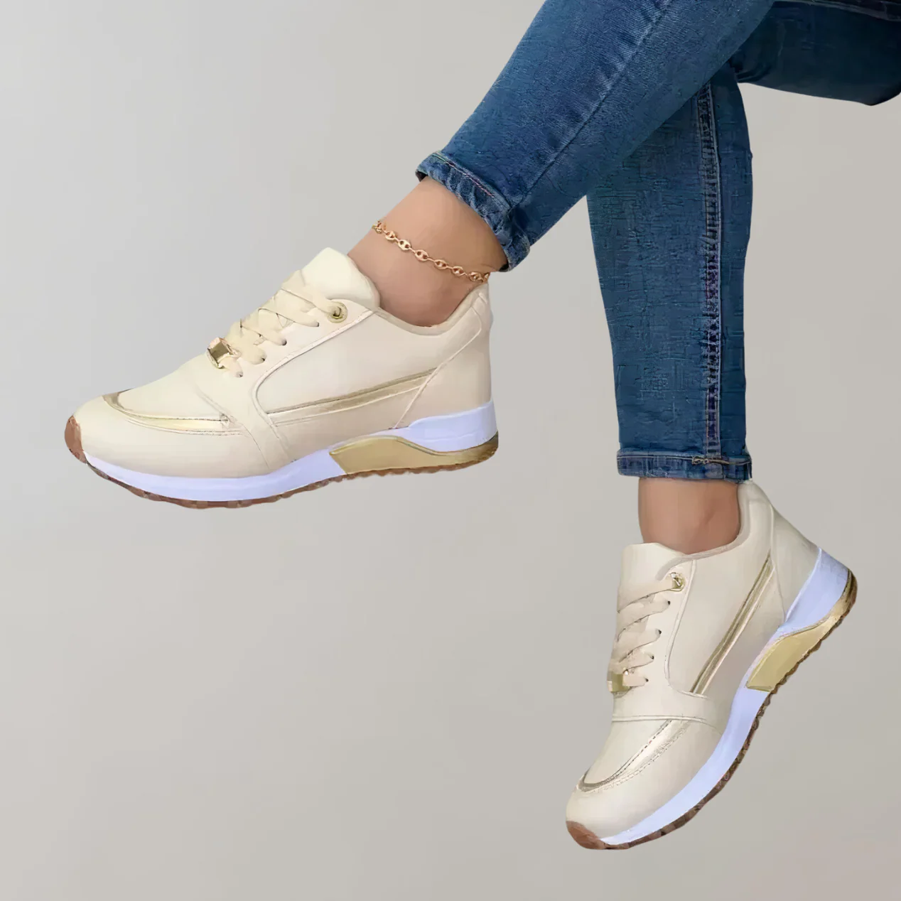 Heidi-Mode | Stylische Low Top Schnürsneaker für Damen für Den Alltag Sportliche Casual Fashion Sneaker - Image 4