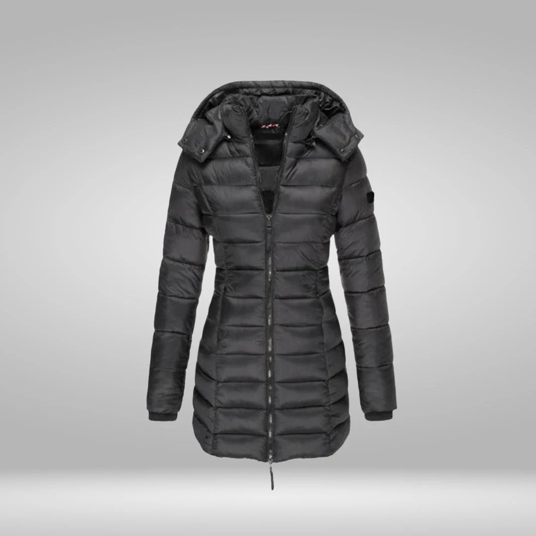 Heidi-Mode | Stylischer Langer Mantel mit Weichem Innenfutter und Kapuze - Image 2
