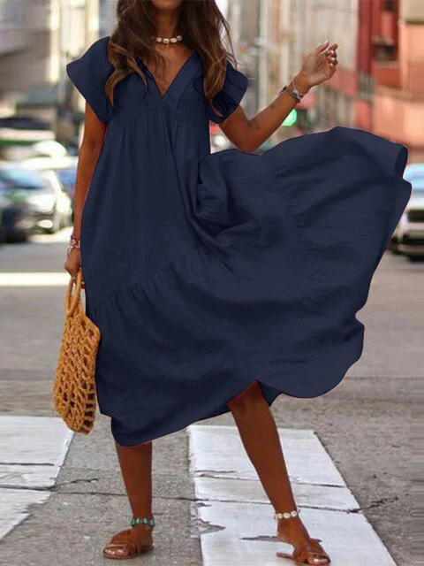 Heidi-Mode | Stylisches Sommerkleid mit Kurzen Ärmeln - Image 2