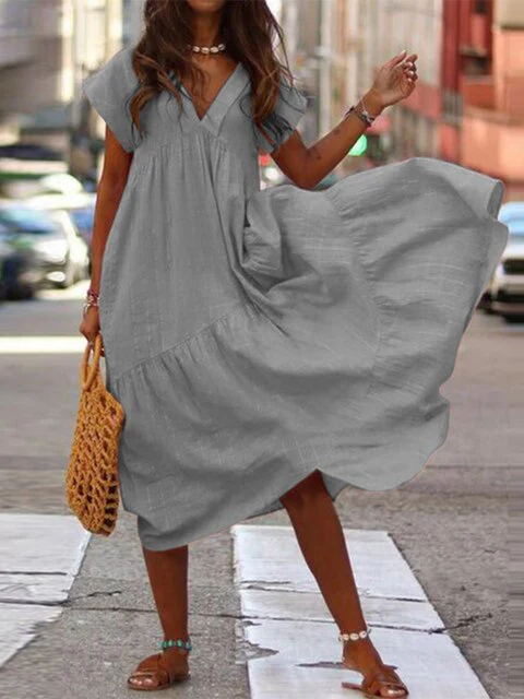 Heidi-Mode | Stylisches Sommerkleid mit Kurzen Ärmeln - Image 3