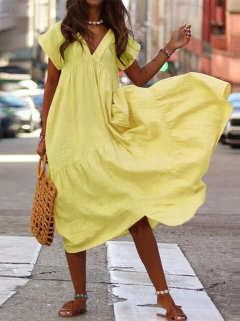 Heidi-Mode | Stylisches Sommerkleid mit Kurzen Ärmeln - Image 5