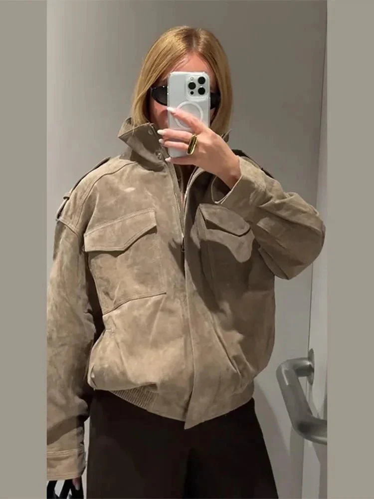 Heidi-Mode | Wildleder Motorradjacke
