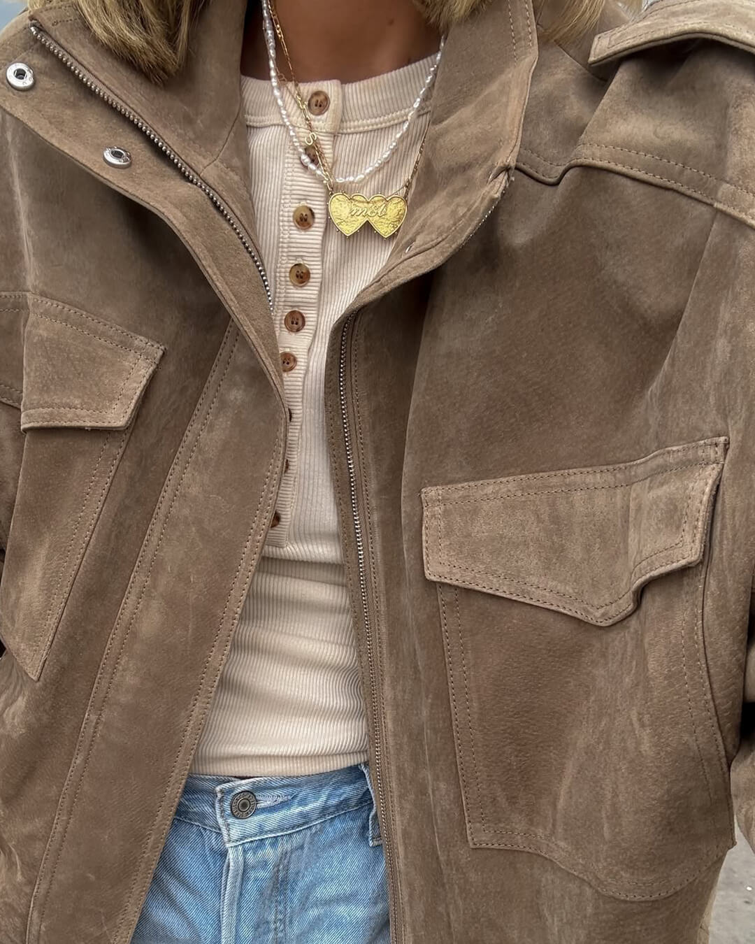 Heidi-Mode | Wildleder Motorradjacke - Image 3