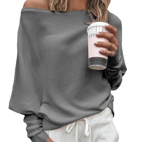 Heidi-Mode | Sweater Trendiger Weicher Schulterfreier Pullover