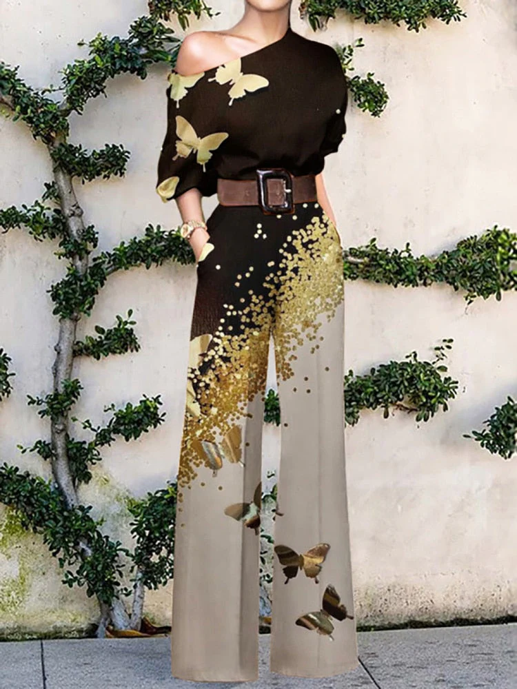 Heidi-Mode | Trägerloser Jumpsuit mit Blumenmuster - Image 3