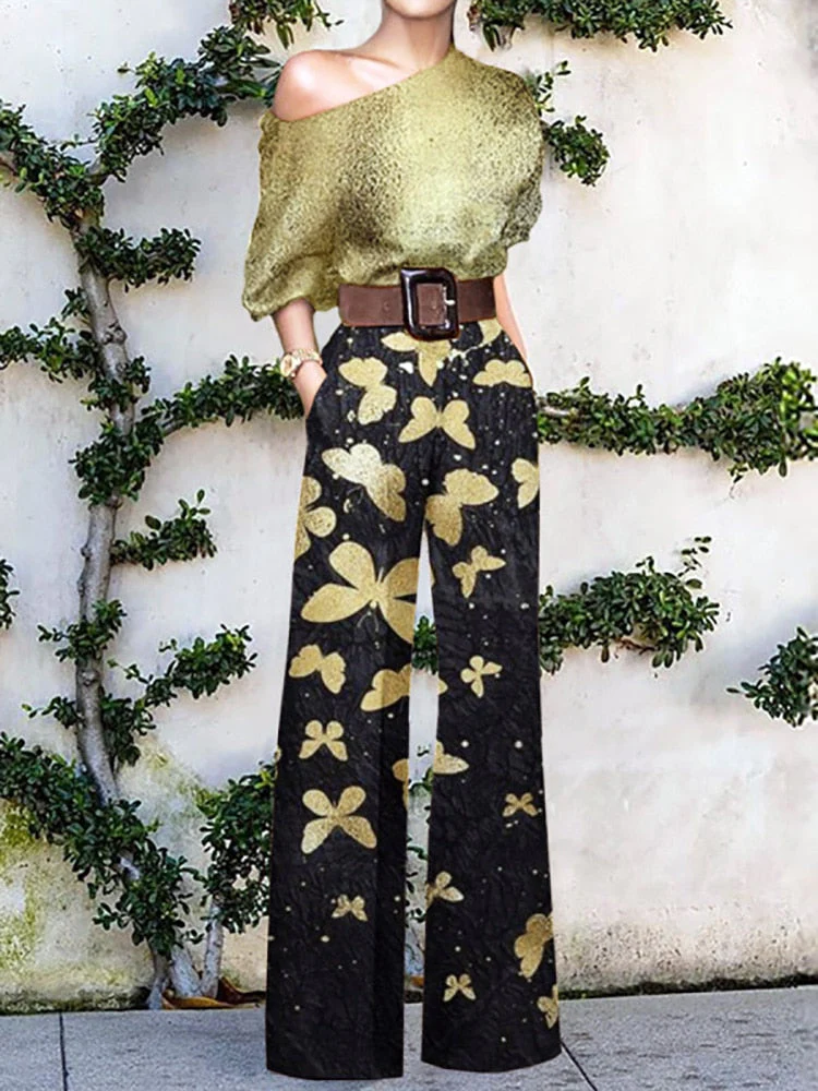 Heidi-Mode | Trägerloser Jumpsuit mit Blumenmuster - Image 4