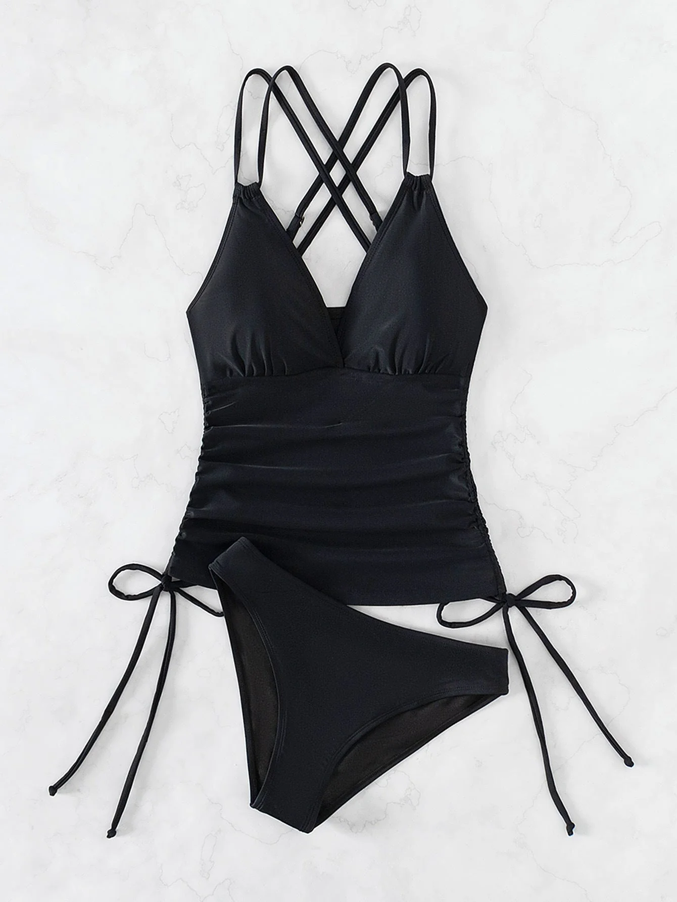 Heidi-Mode | Tankini-Badeanzug mit Überkreuzten Trägern - Image 2