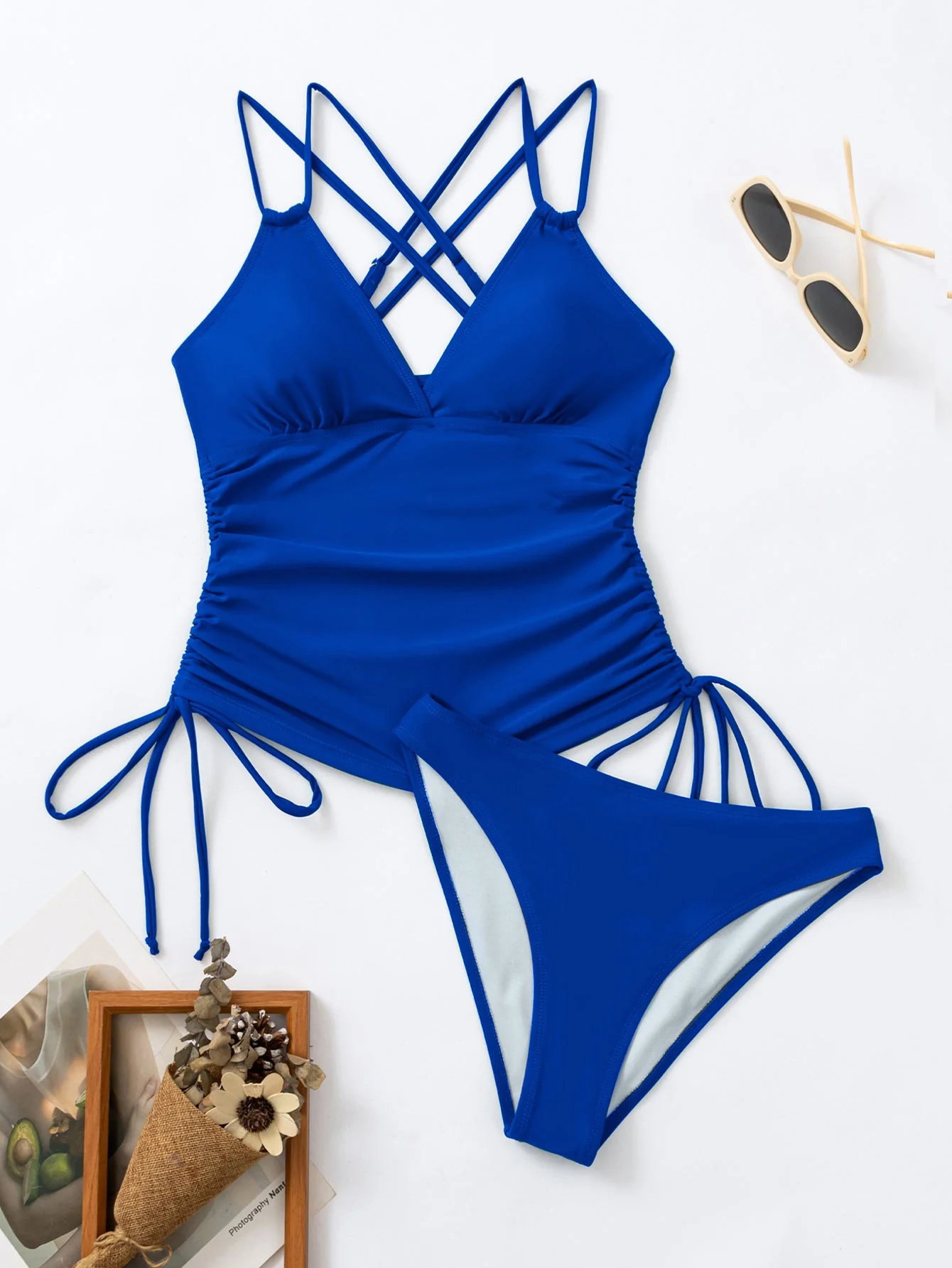 Heidi-Mode | Tankini-Badeanzug mit Überkreuzten Trägern - Image 9