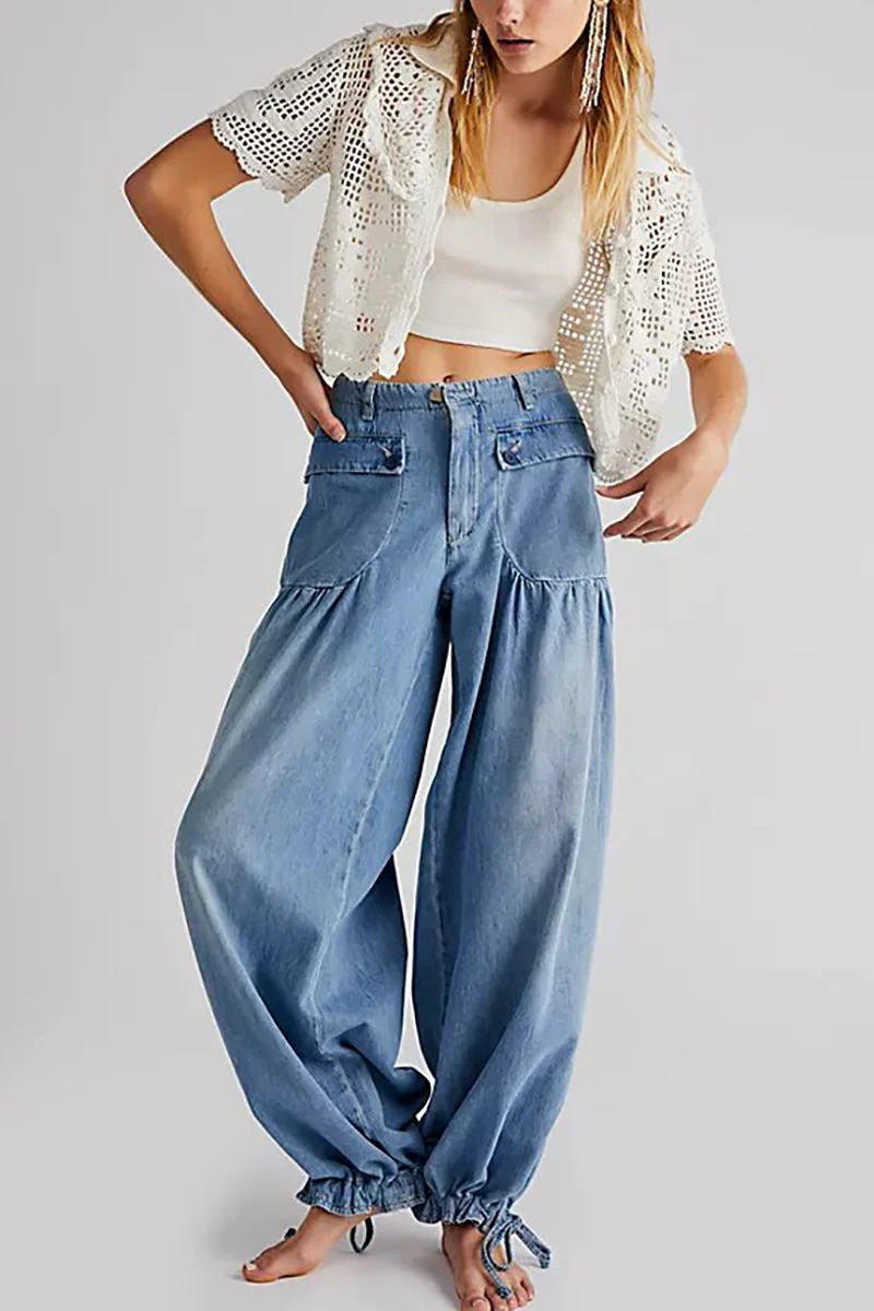 Heidi-Mode | Taschen Schnürung Ballon Jeans - Image 18