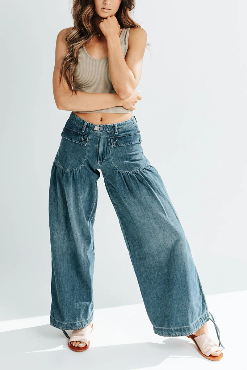 Heidi-Mode | Taschen Schnürung Ballon Jeans - Image 5