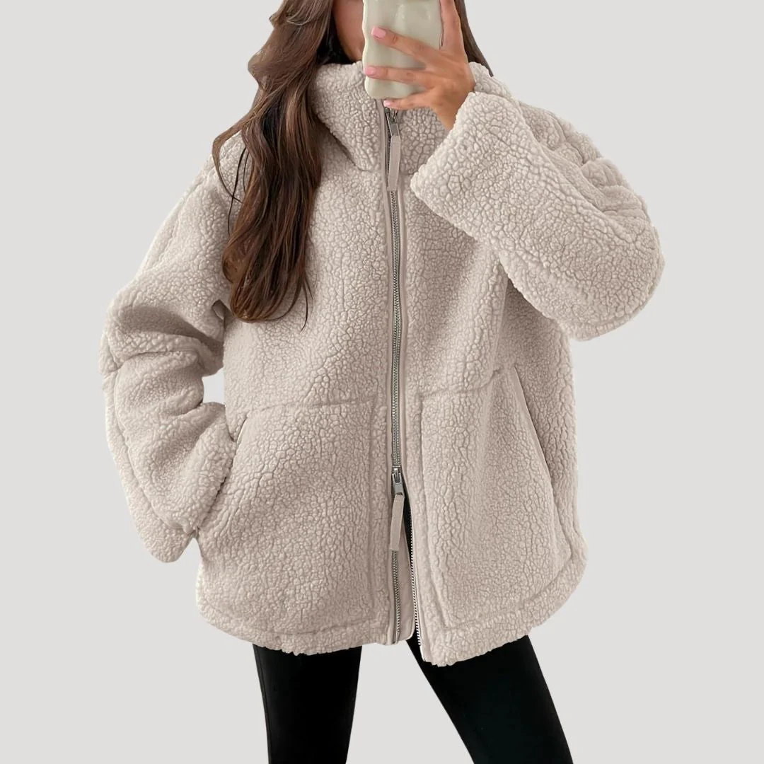 Heidi-Mode | Teddy Fleece Jacke Warm Weich und Bequem - Image 3