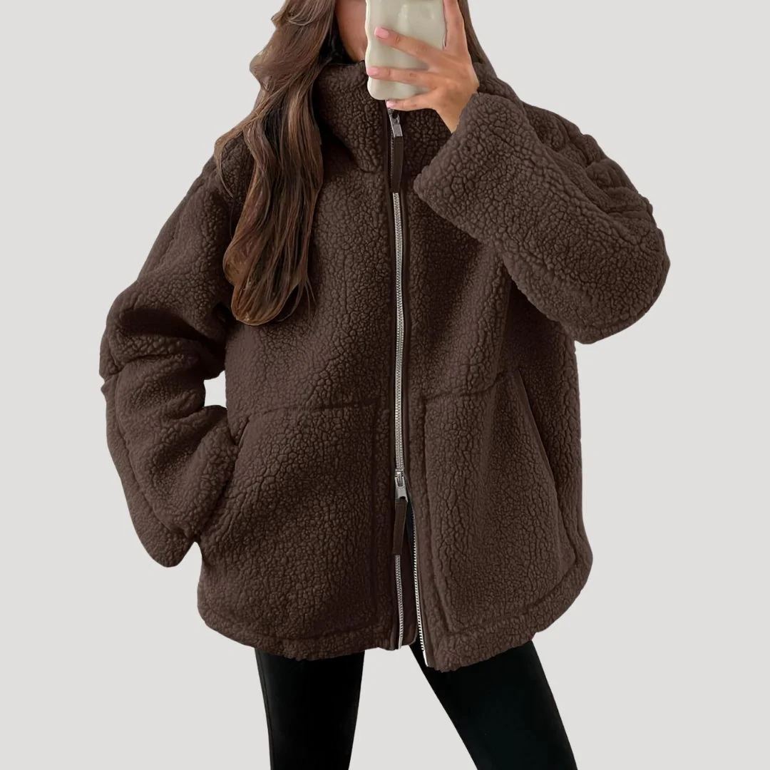 Heidi-Mode | Teddy Fleece Jacke Warm Weich und Bequem - Image 4