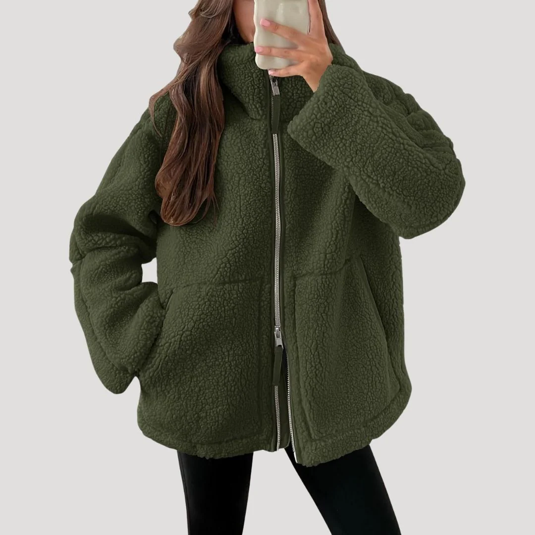 Heidi-Mode | Teddy Fleece Jacke Warm Weich und Bequem - Image 5