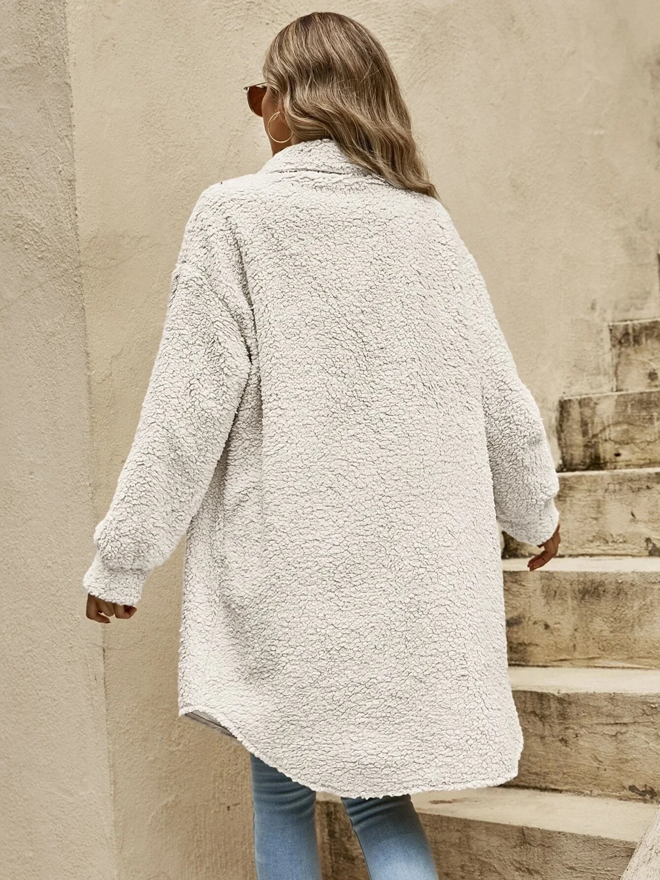 Heidi-Mode | Teddyjacke - Bequeme Lange Damenjacke - Image 2
