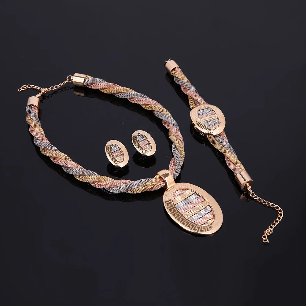 Heidi-Mode | Teiliges Set Halskette, Ohrringe und Armbänder - Image 4