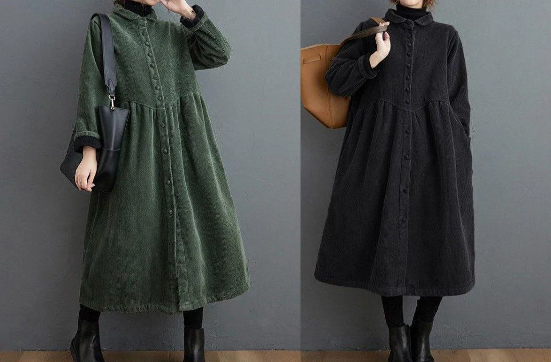 Heidi-Mode | Zeitlose Lange Cord-Jacke für Damen - Image 5
