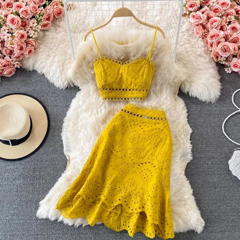 Heidi-Mode | Top And Skirt With Ruffles - Image 3