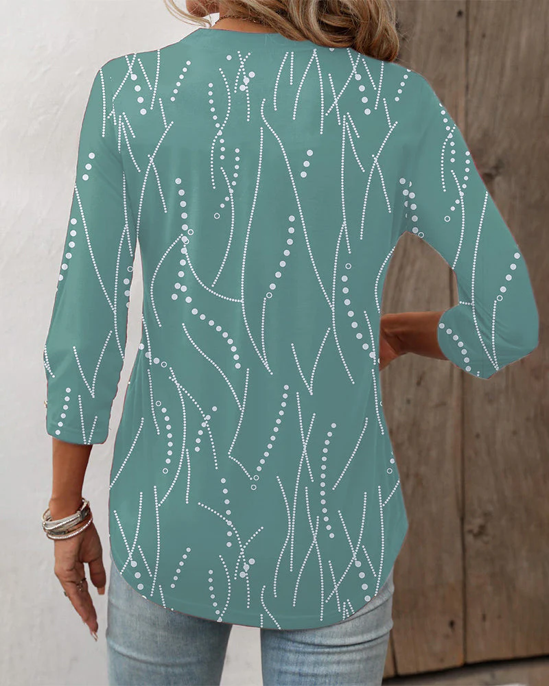 Heidi-Mode | Top mit Knopfdruck und V-Ausschnitt - Image 4