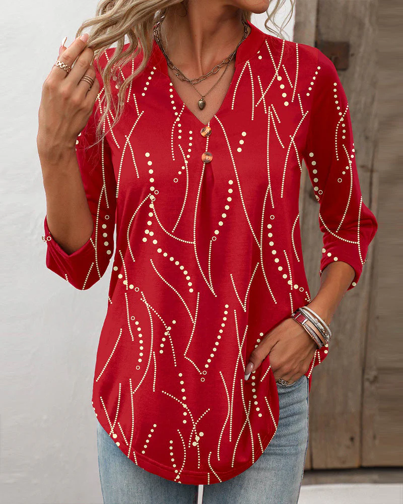 Heidi-Mode | Top mit Knopfdruck und V-Ausschnitt - Image 7