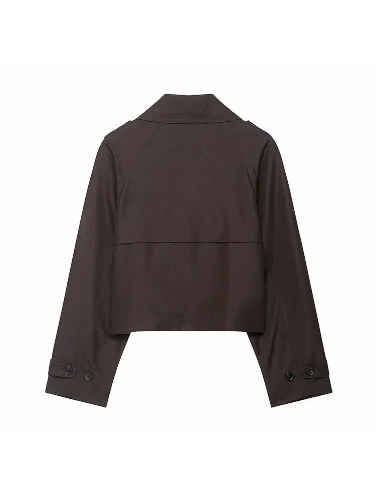 Heidi-Mode | Trenchcoat Damen - Doppelreihiges Design mit Funktionalen Taschen - Image 2