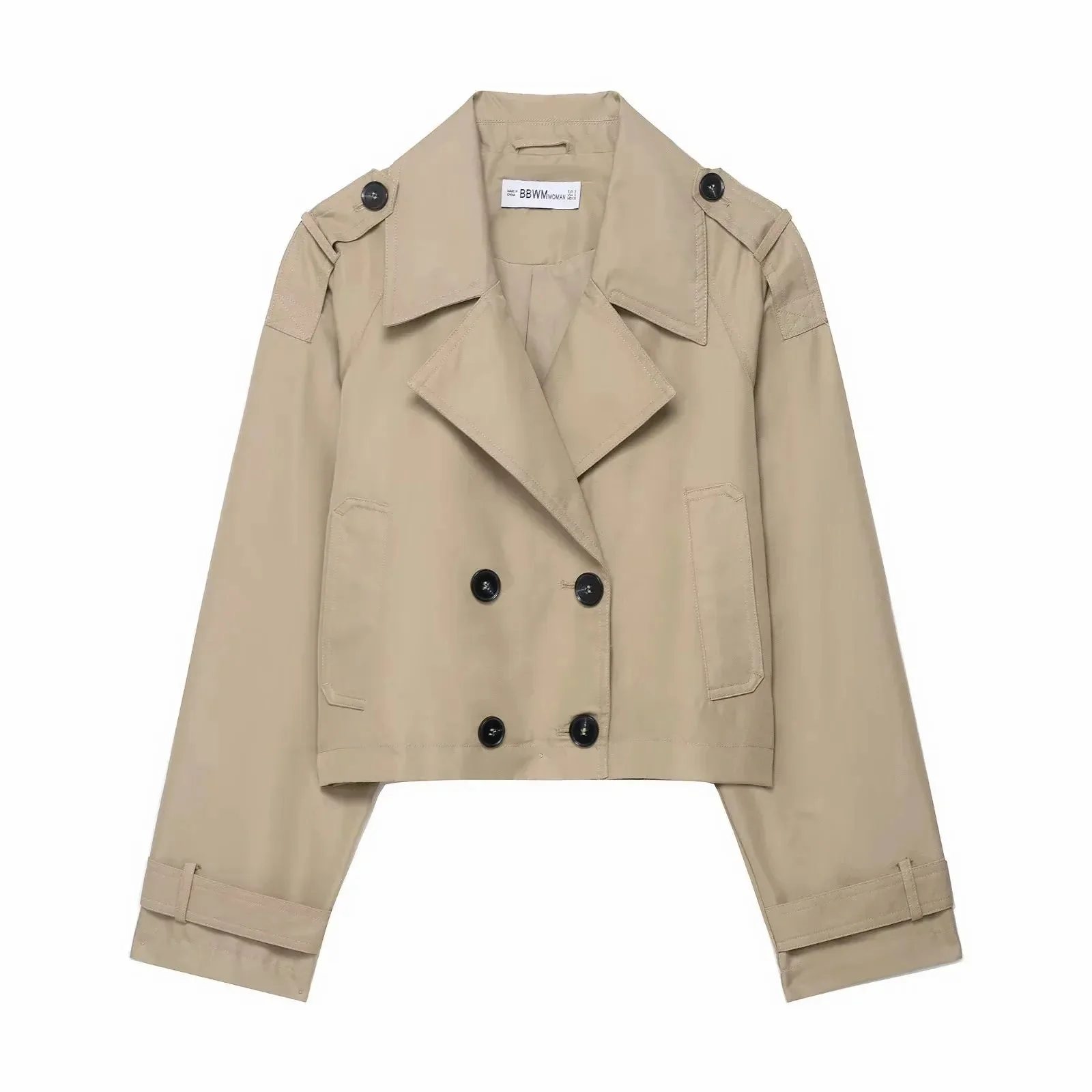 Heidi-Mode | Trenchcoat Damen - Doppelreihiges Design mit Funktionalen Taschen - Image 4