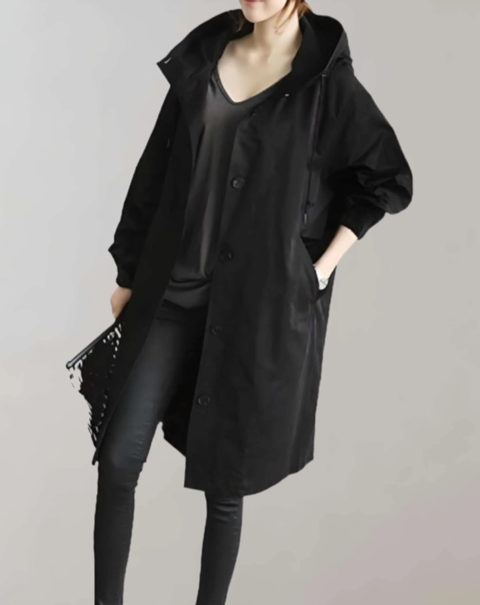 Heidi-Mode | Wasserfester und Warmer Kapuzen-Trenchcoat - Image 7