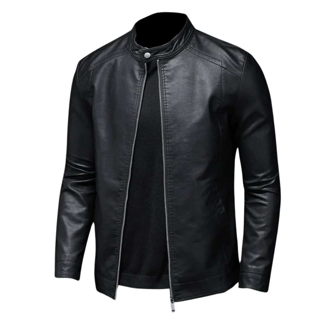 Heidi-Mode | Trendig Leder Bikerjacke für Männer - Image 2