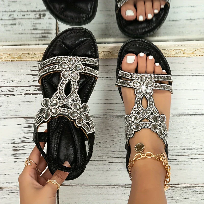 Heidi-Mode | Trendige Strass Sommer Sandalen für Frauen - Image 2