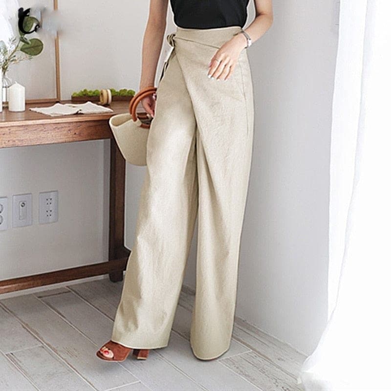 Heidi-Mode | Trendy Hohe Taillen Wickelhose - Image 2