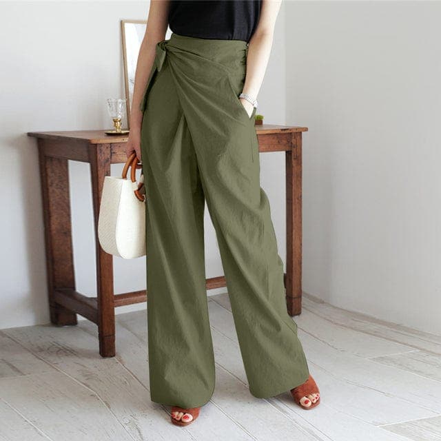 Heidi-Mode | Trendy Hohe Taillen Wickelhose - Image 3