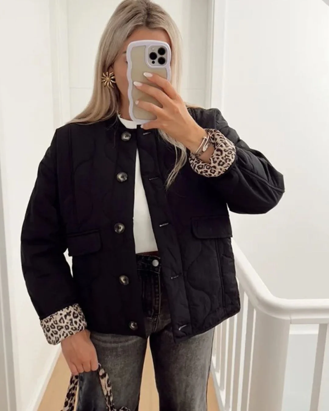 Heidi-Mode | Trendy Jacke mit Leopardenfutter - Image 4