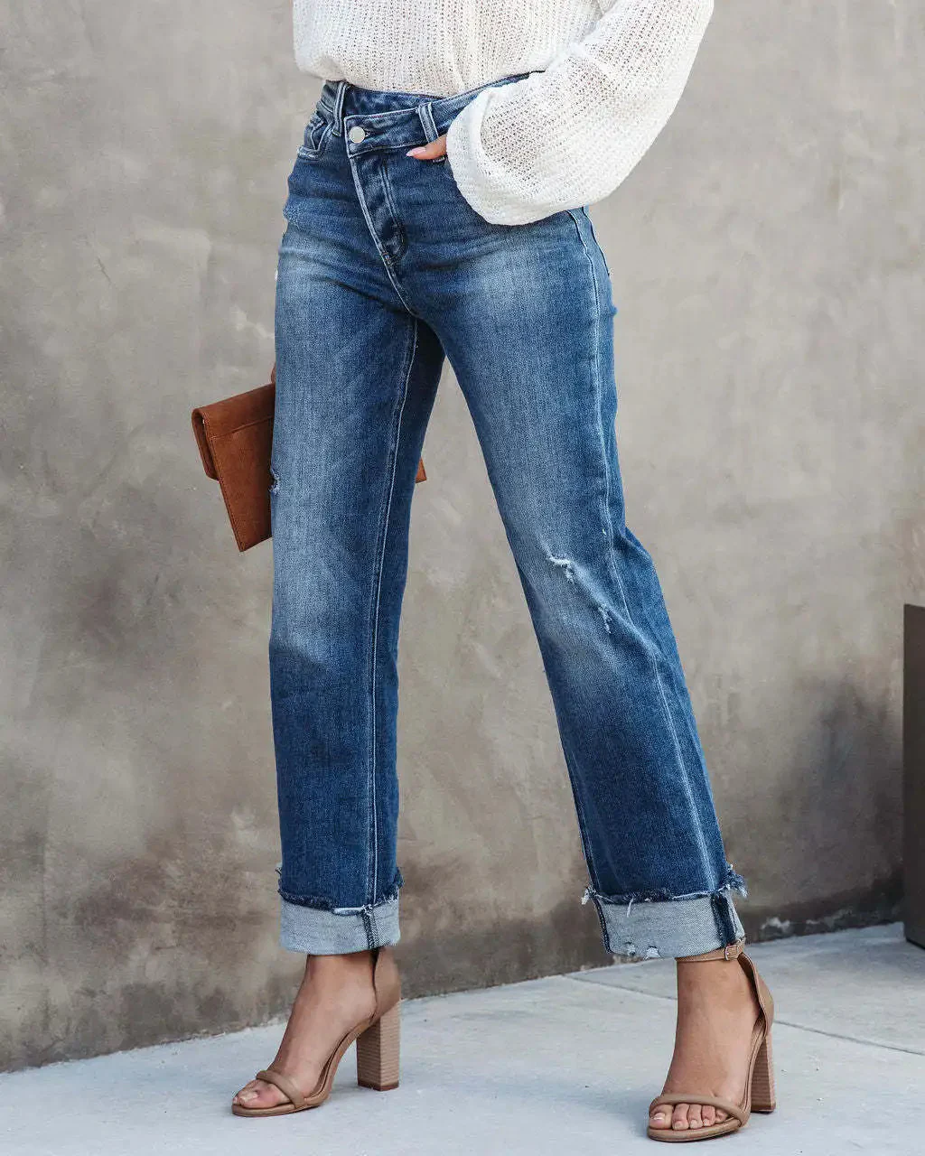 Heidi-Mode | Trendy Jeanshose mit Hoher Taille - Image 3
