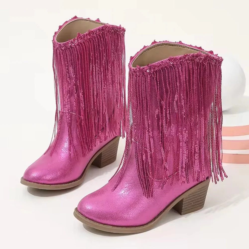 Heidi-Mode | Tupsut Rosa Elegante Britannia Prinzessin Kinder Stiefel - Image 4