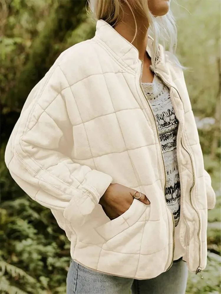 Heidi-Mode | Übergangsjacke Übergroße, Verdickte Jacke für Frauen - Image 26