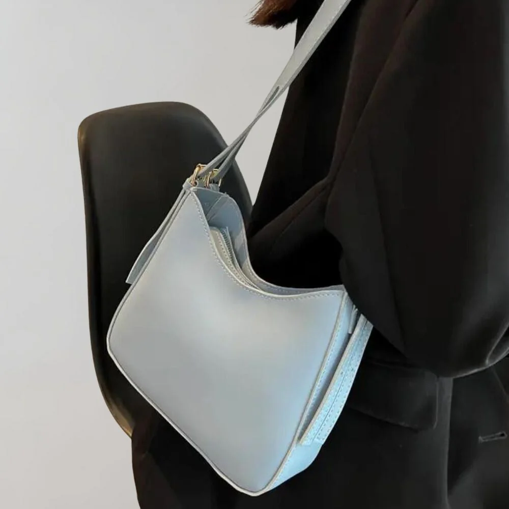 Heidi-Mode | Reißverschluss Klein Schultertasche Kunstledertasche - Image 3