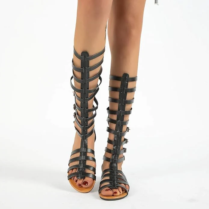Heidi-Mode | und Schwarze Sandalen mit Doppelten Schnallen - Image 6