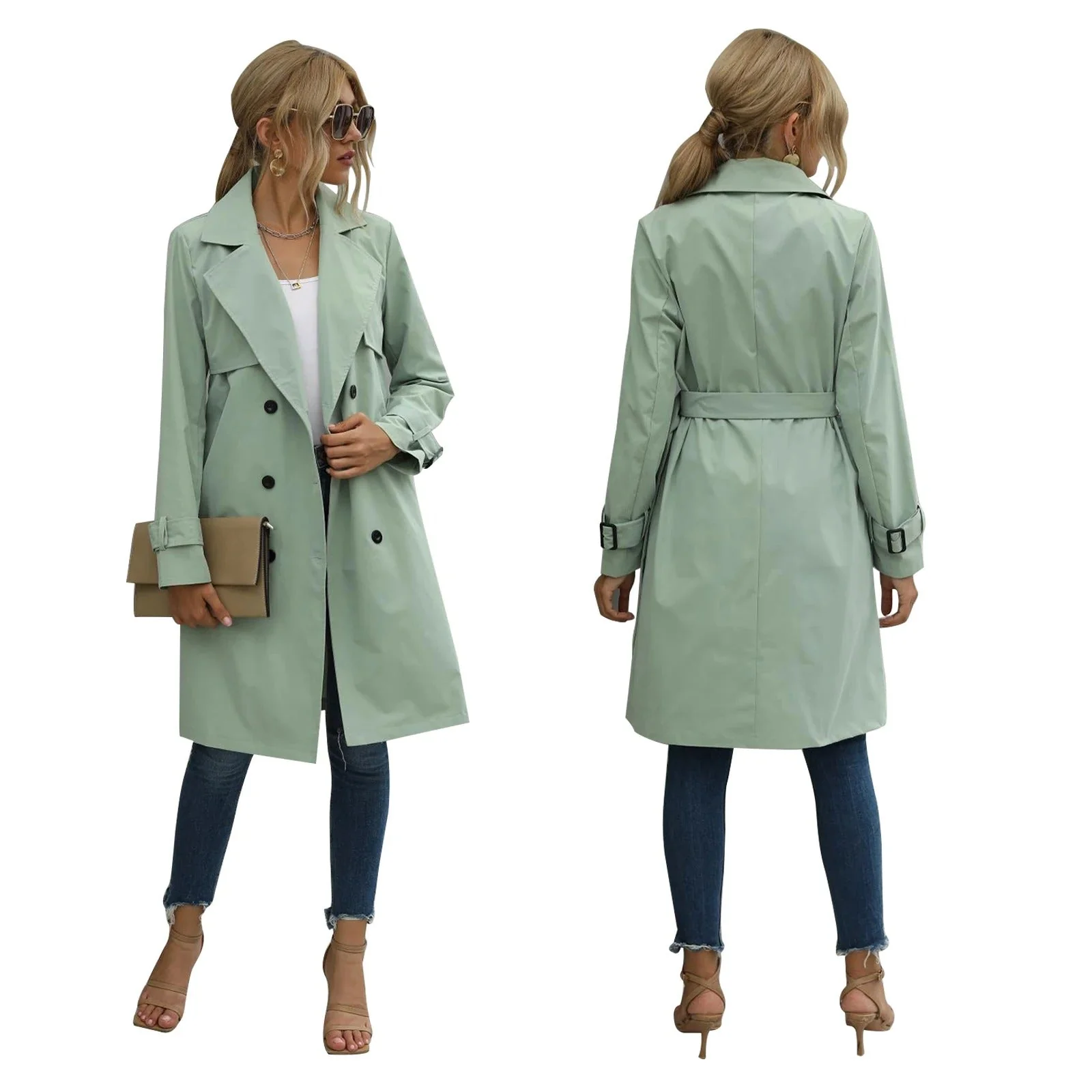 Heidi-Mode | und Winter Trenchcoat Jacke Damen - Image 2