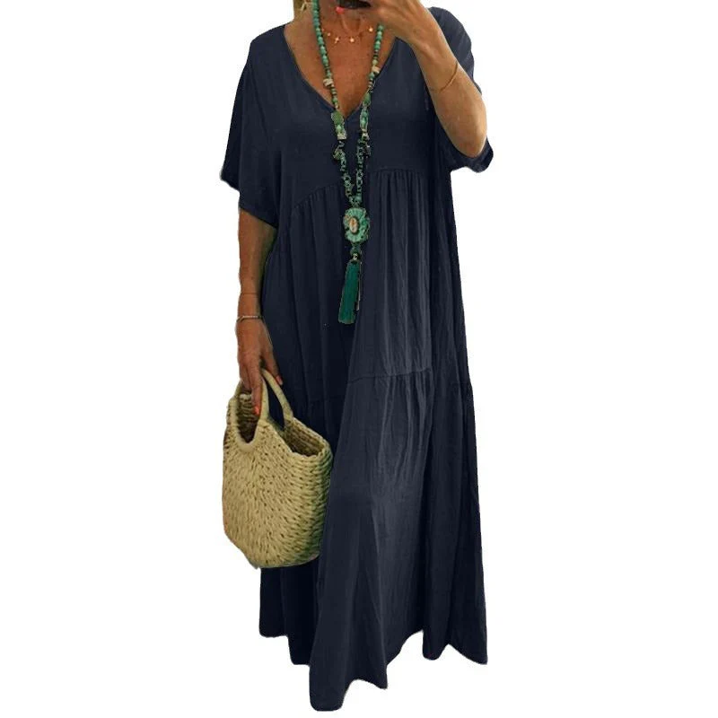 Heidi-Mode | Unregelmäßiges Mehrfarbenes Kleid In Übergröße - Image 8