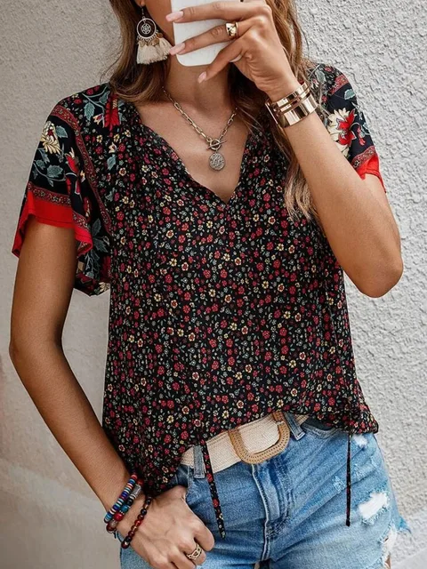 Heidi-Mode | V-Ausschnitt Lässiges Oberteil für Damen - Image 3
