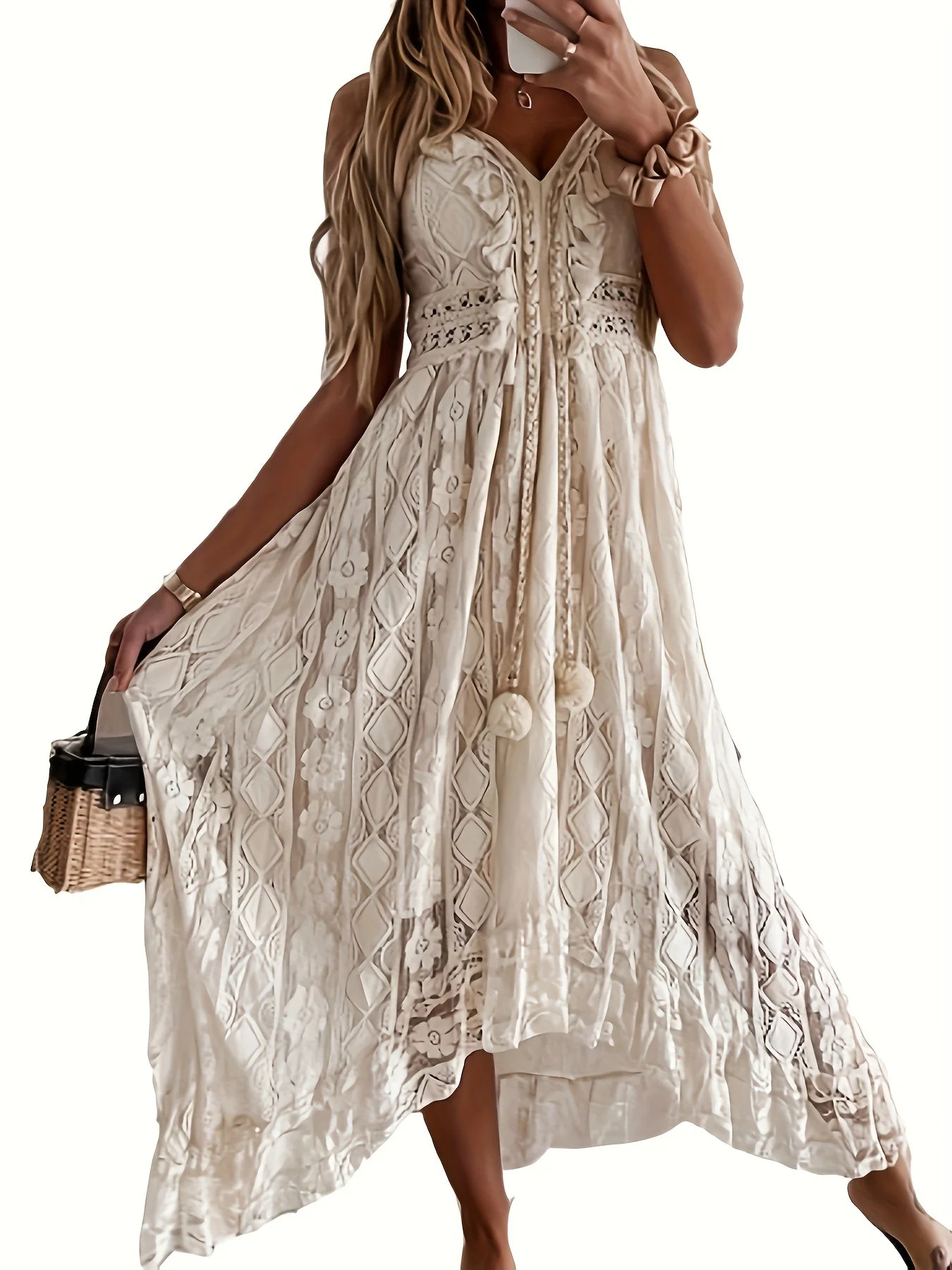 Heidi-Mode | V-Ausschnitt Maxikleid für Damen - Image 7