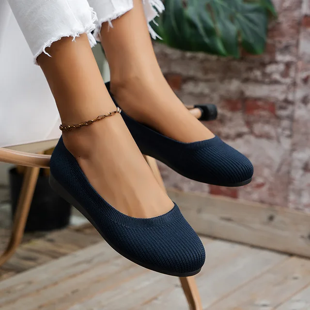 Heidi-Mode | Ballettschuhe Aus Strick für Frauen - Image 3