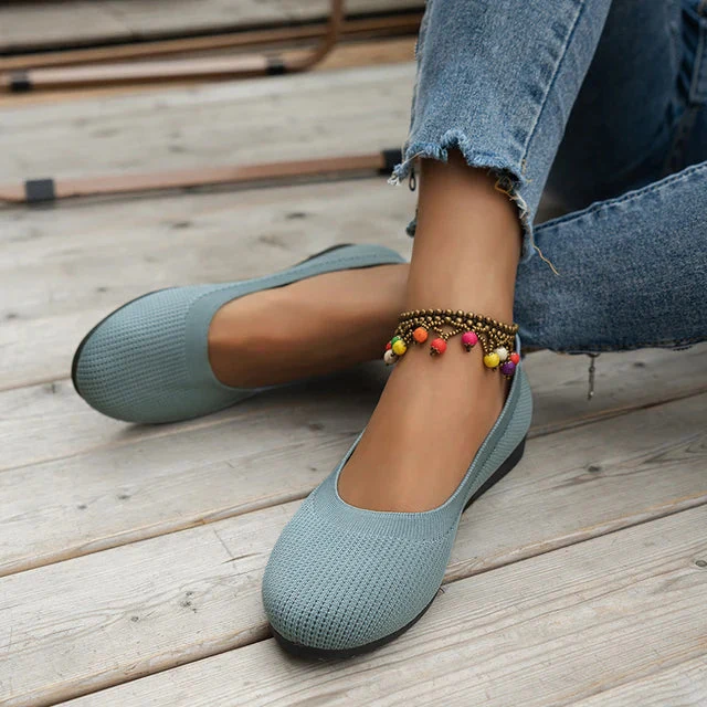 Heidi-Mode | Ballettschuhe Aus Strick für Frauen - Image 4