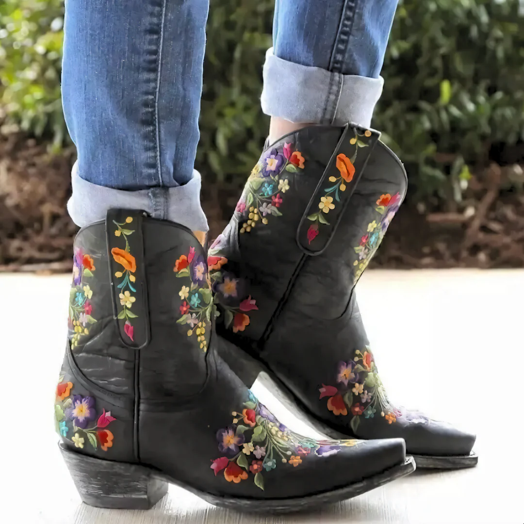 Heidi-Mode | Wasserdichte Vintage Cowgirl-Stiefel - Image 7