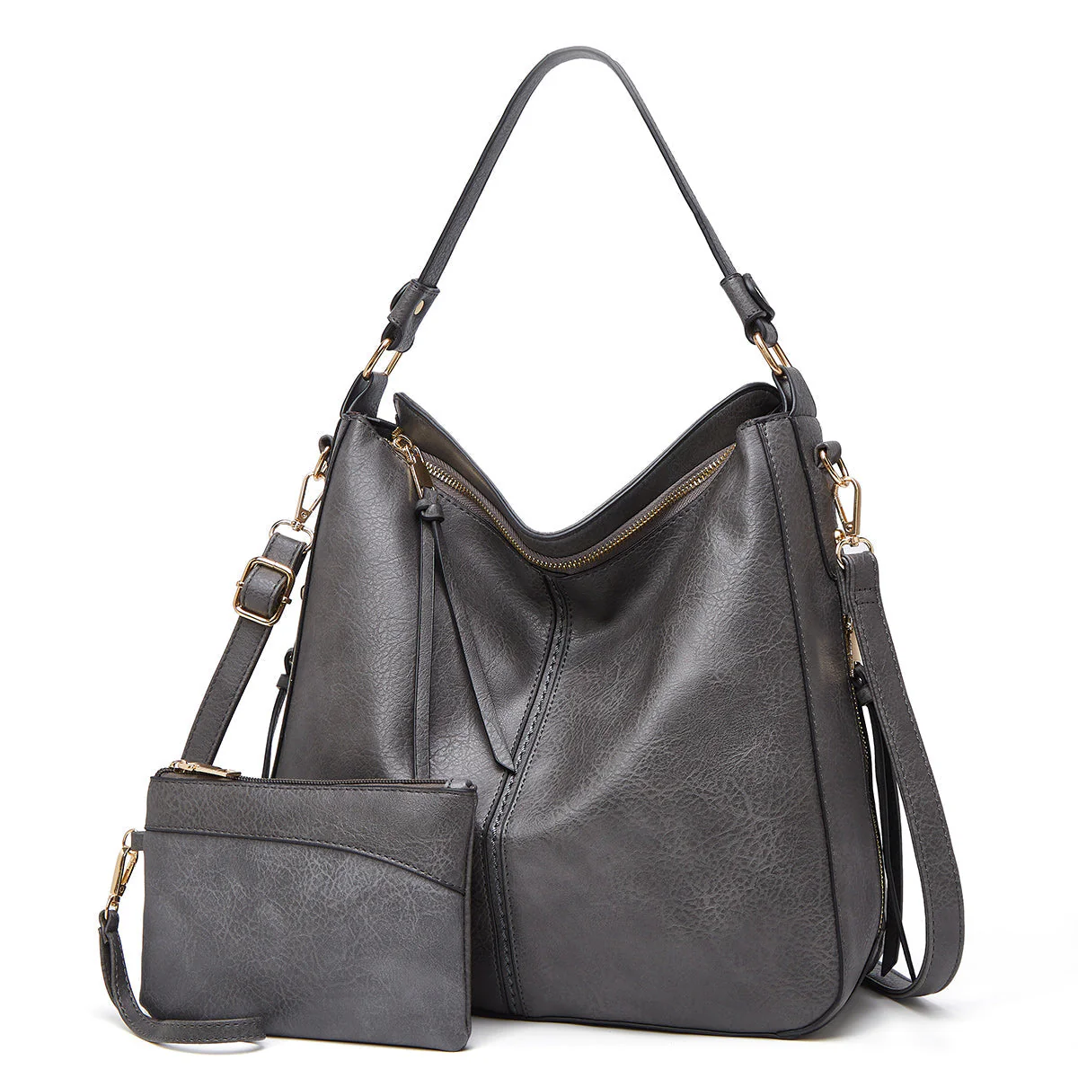 Heidi-Mode | Vintage-Inspirierte Leder Hobo-Tasche - Image 12
