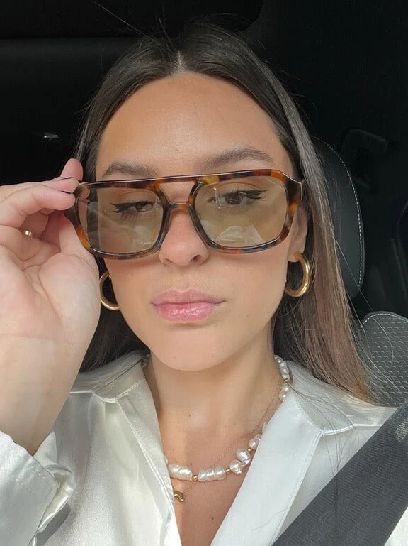 Heidi-Mode | Vintage Sonnebrille Damen Im Leopardenprint Retro Sunglasses Women - Image 2