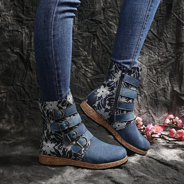 Heidi-Mode | Vintage Stiefel Im Ethnischen Stil - Image 3
