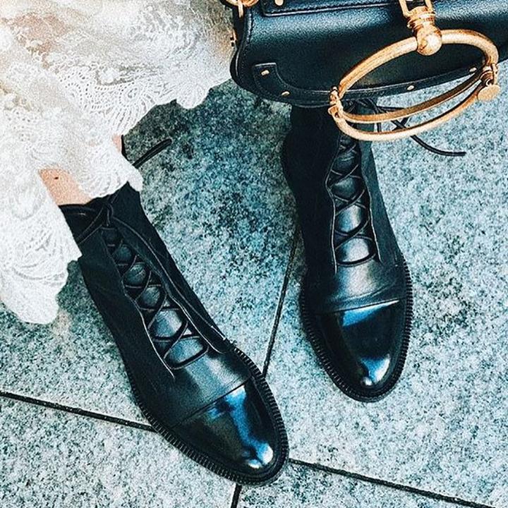 Heidi-Mode | Vintage-Stiefeletten mit Absatz für Damen - Image 6