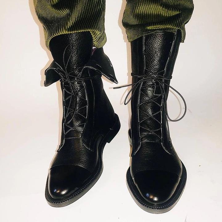 Heidi-Mode | Vintage-Stiefeletten mit Absatz für Damen - Image 8
