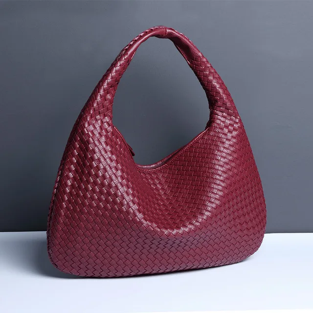 Heidi-Mode | Vintage Umhängetasche Damen Geflochtene Handtasche mit Reißverschluss Im Sale - Image 24