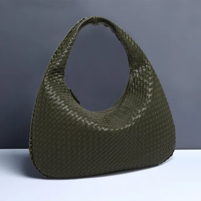 Heidi-Mode | Vintage Umhängetasche Damen Geflochtene Handtasche mit Reißverschluss Im Sale - Image 26